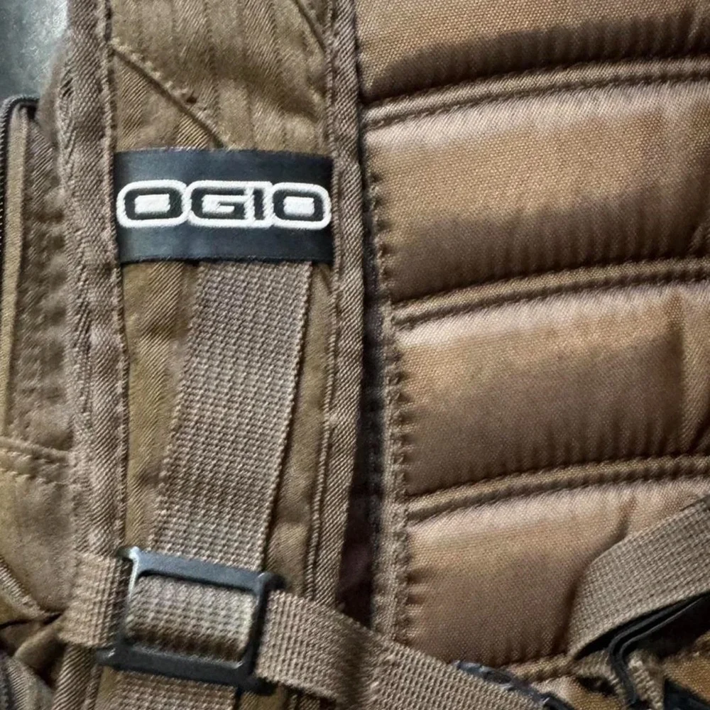 OGIO Tan/Brown Men's Travel Backpack with Multiple Compartments